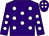 Purple, white spots