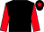 Black body, red arms, black cap, red star