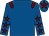 Royal blue, maroon epaulets, royal blue sleeves, maroon stars, royal blue cap, maroon star