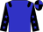 Blue, black epaulets, black sleeves, blue stars, quartered cap
