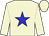 Beige body, big-blue star, beige arms, beige cap