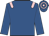 Royal blue, pink epaulets, hooped cap
