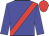 blue, red sash and cap