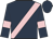 Dark blue, pink sash and armlets