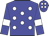 Blue, white spots, white armlets on sleeves