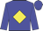 Big-blue body, yellow diamond, big-blue arms, big-blue cap