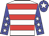 White body, red hooped, big-blue arms, white stars, big-blue cap, white star