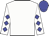 White body, white arms, big-blue diamonds, big-blue cap
