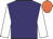 Purple body, white arms, orange cap