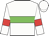 White body, green hoop, white arms, red armlets, white cap