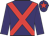 purple, red cross belts, red star on cap