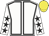 WHITE, BLACK seams, WHITE sleeves, BLACK stars, YELLOW cap
