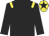 Black, yellow epaulets, yellow cap, black star