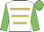White, gold braid, green sleeves, green cap with gold tassel