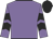 Mauve, black chevrons on sleeves, black cap