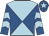 Royal blue & light blue diabolo, light blue chevrons on sleeves, light blue star on cap