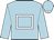 Light blue, white hollow box, light blue sleeves & cap