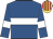 Royal blue, white hoop & armlet, yellow & red striped cap