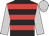 Black & red hoops, silver sleeves & cap