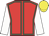 Red, emerald green seams, white sleeves, yellow cap
