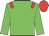 Green, red epaulets, red cap