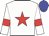 White body, red star, white arms, red armlets, blue cap