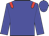 Big-blue body, red epaulettes, big-blue arms, big-blue cap
