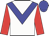 White body, big-blue chevron, red arms, big-blue cap
