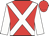 Red body, white cross sashes, white arms, red cap