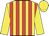 Yellow, red stripes, yellow sleeves, yellow cap