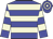 Blue body, beige hooped, blue arms, beige hooped, blue cap, beige hooped