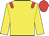 Yellow, red epaulets, red cap