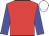 Red, Blue sleeves, White cap