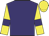 Purple, Yellow sleeves, Purple armlets, Yellow cap