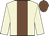 Beige, chocolate stripe and cap