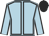 light blue, black seams, black cap
