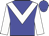 Blue, White chevron, White sleeves, Blue cap