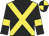 black, yellow cross belts, yellow armlets, quartered cap