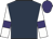 Dark Blue, White sleeves, Purple armlets and cap