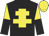 Black, Yellow cross of Lorraine, Yellow and Black Halved Sleeves, Yellow cap