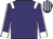 Purple, white epaulettes and cuffs, purple sleeves, white seams, striped cap