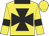 Yellow, black maltese cross, collar and armbands, yellow cap