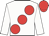 White, large red spots, red cap
