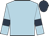 Light blue, dark blue armlets, dark blue cap