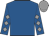 Royal blue, grey diamonds on sleeves, grey cap