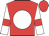 Red, white disc, white sleeves, red armlets