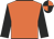 Orange, black sleeves, black and orange quartered cap