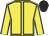 Yellow, black seams, black cap