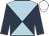 Light blue and dark blue diabolo, dark blue sleeves, white cap