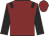 Maroon, black epaulets and sleeves